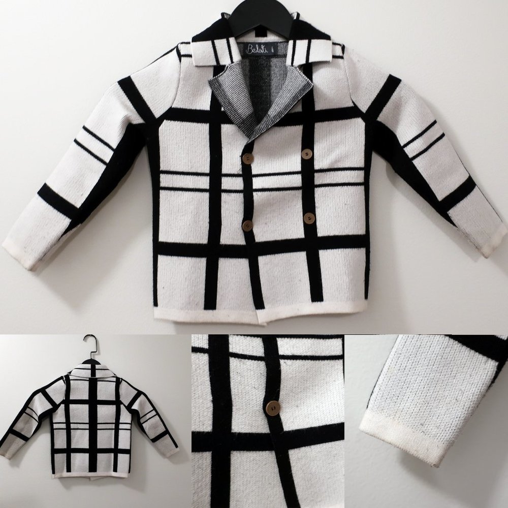 Belati Boys Double breasted sweater, size 4